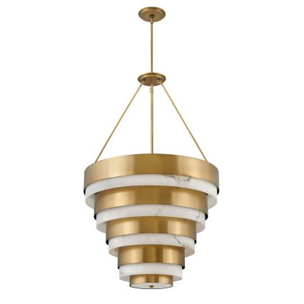 Quintiesse - Pendelleuchte mit Stange ECHELON 8xE14/40W/230V goldfarben