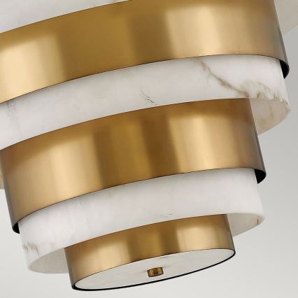 Quintiesse - Pendelleuchte mit Stange ECHELON 8xE14/40W/230V goldfarben