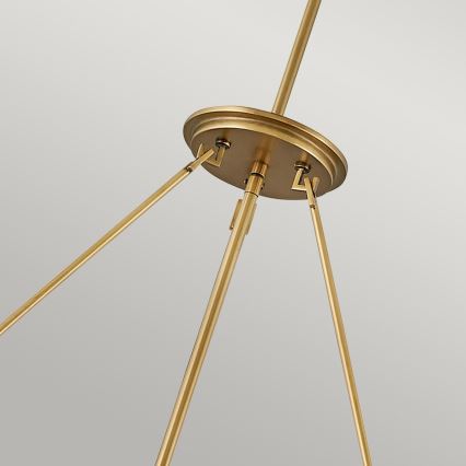 Quintiesse - Pendelleuchte mit Stange ECHELON 8xE14/40W/230V goldfarben