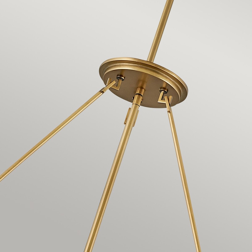 Quintiesse - Pendelleuchte mit Stange ECHELON 8xE14/40W/230V goldfarben