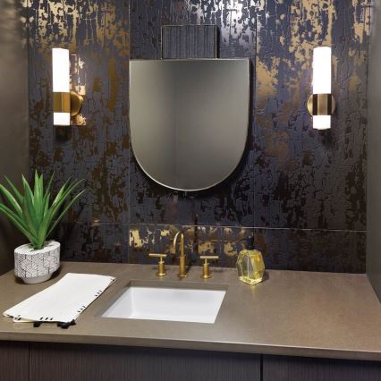 Quintiesse - LED-Badezimmer-Wandleuchte FACET LED/12W/230V IP44 goldfarben