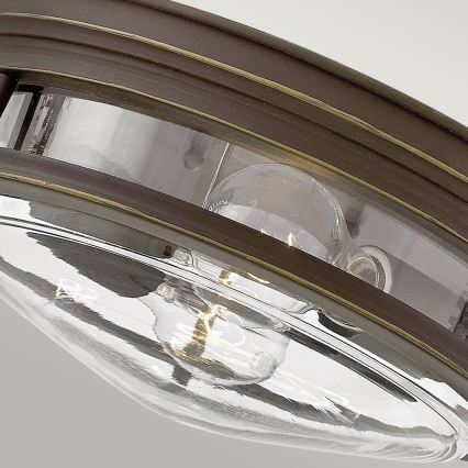 Quintiesse - Außen-Deckenleuchte HADRIAN 2xE27/40W/230V Ø 27,8 cm IP44 Bronze