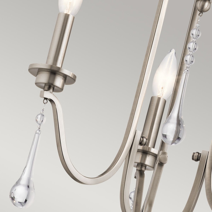 Quintiesse - Deckenleuchte mit Stange KARLEE 3xE14/60W/230V Ø 45,7 cm mattchrom