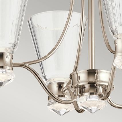 Quintiesse - KAYVA LED-Badezimmerleuchte auf Stange, 24W/230V, IP44, glänzender Chrom