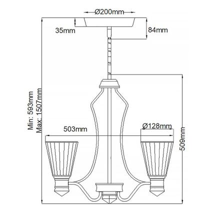Quintiesse - KAYVA LED-Badezimmerleuchte auf Stange, 24W/230V, IP44, glänzender Chrom