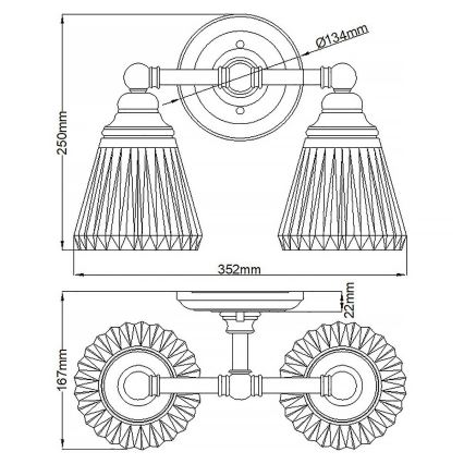 Quintiesse - LED Badezimmer-Wandleuchte KEYNES 2xG9/3W/230V IP44 glänzender Chrom