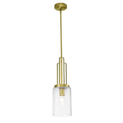 Quintiesse - Pendelleuchte mit Stange KIMROSE 1xE27/60W/230V, Ø 17,8 cm, goldfarben