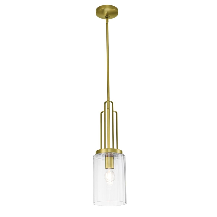 Quintiesse - Pendelleuchte mit Stange KIMROSE 1xE27/60W/230V, Ø 17,8 cm, goldfarben