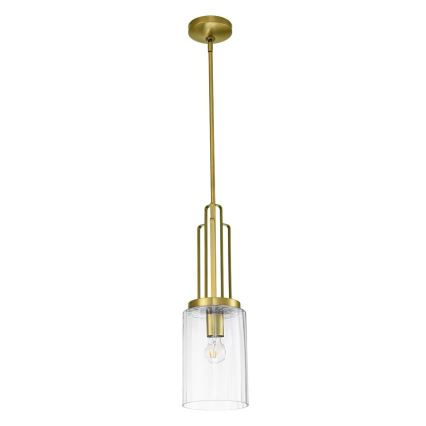 Quintiesse - Pendelleuchte mit Stange KIMROSE 1xE27/60W/230V, Ø 17,8 cm, goldfarben