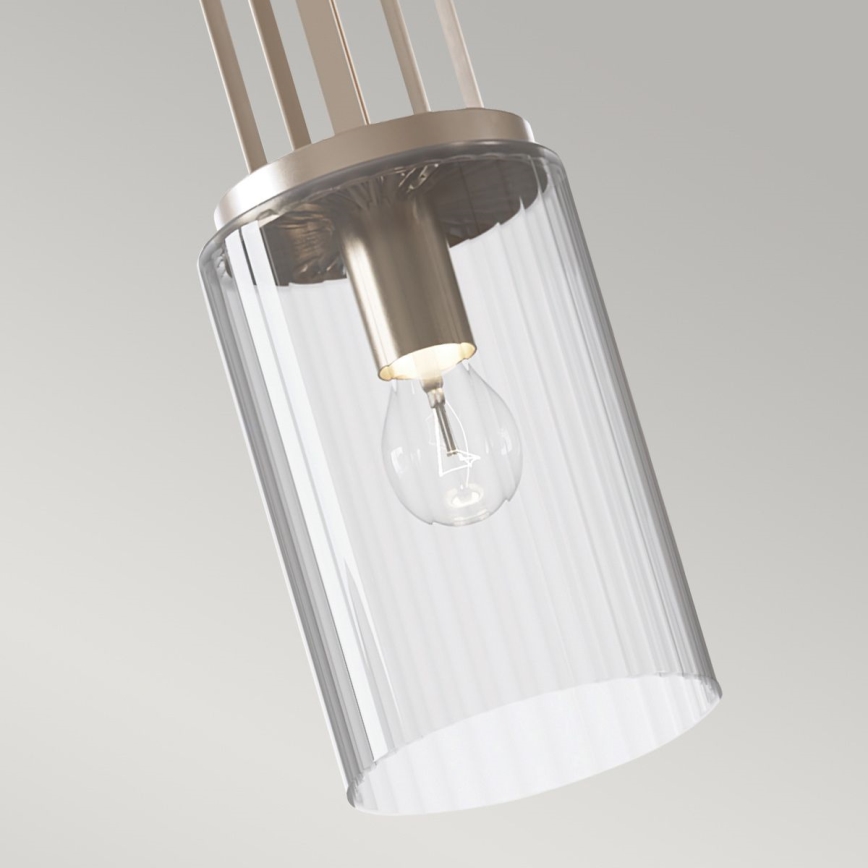 Quintiesse - Pendelleuchte an Stange KIMROSE 1xE27/60W/230V Ø 17,8 cm glänzender Chrom