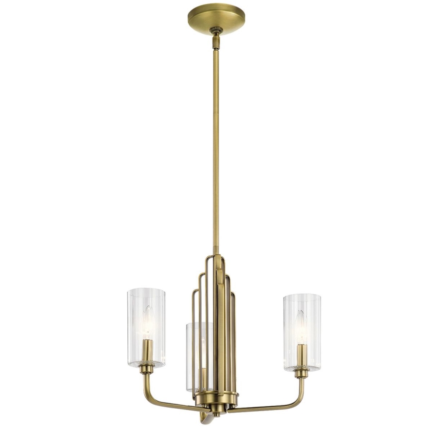 Quintiesse - Pendelleuchte mit Stange KIMROSE 3xE14/40W/230V Ø 45,9 cm goldfarben