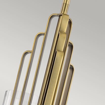 Quintiesse - Pendelleuchte mit Stange KIMROSE 3xE14/40W/230V Ø 45,9 cm goldfarben