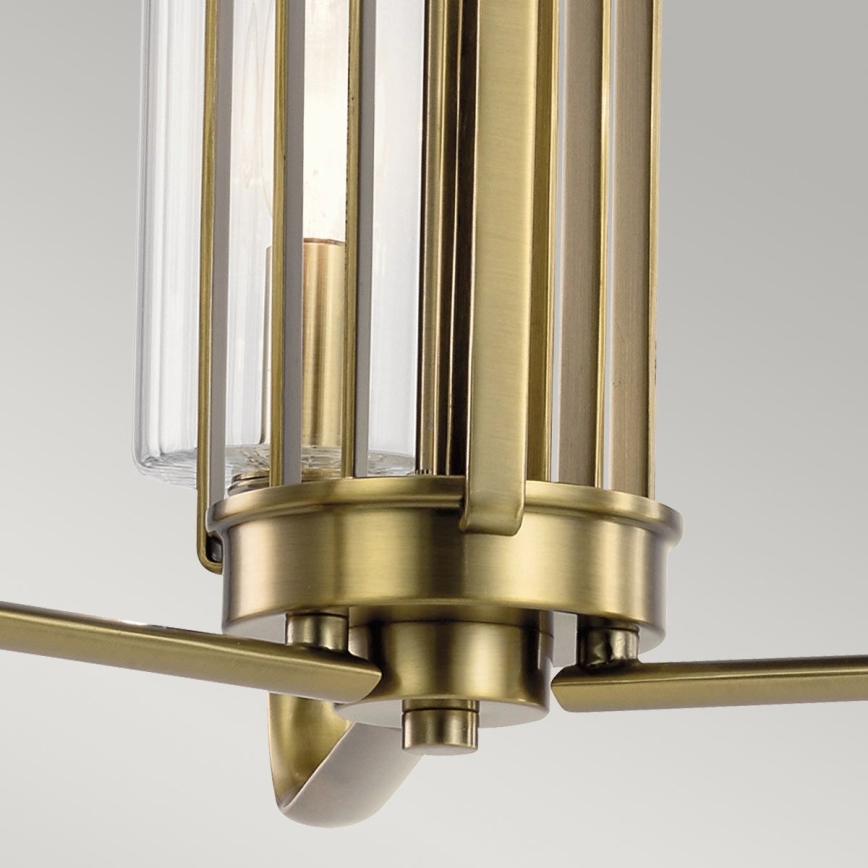 Quintiesse - Pendelleuchte mit Stange KIMROSE 3xE14/40W/230V Ø 45,9 cm goldfarben