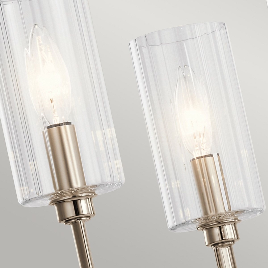 Quintiesse - Deckenleuchte mit Stange KIMROSE 6xE14/40W/230V Ø 68,6 cm glänzender Chrom