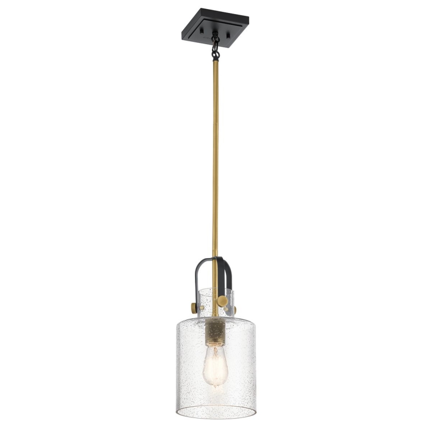 Quintiesse - Pendelleuchte mit Stange KITNER 1xE27/60W/230V Ø 18 cm gold/schwarz
