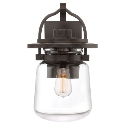 Quintiesse - Außenwandleuchte LASALLE M 1xE27/60W/230V IP44, bronzefarben