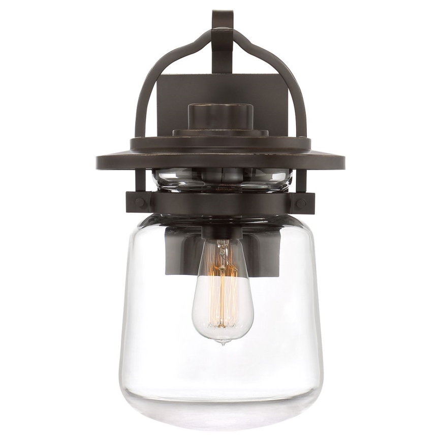 Quintiesse - Außenwandleuchte LASALLE M 1xE27/60W/230V IP44, bronzefarben