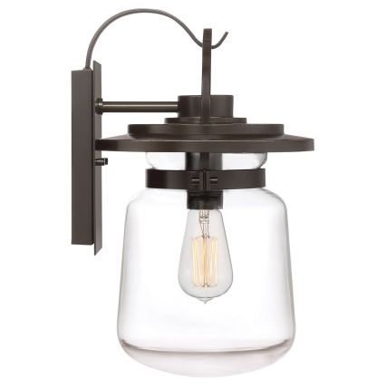 Quintiesse - Außenwandleuchte LASALLE M 1xE27/60W/230V IP44, bronzefarben