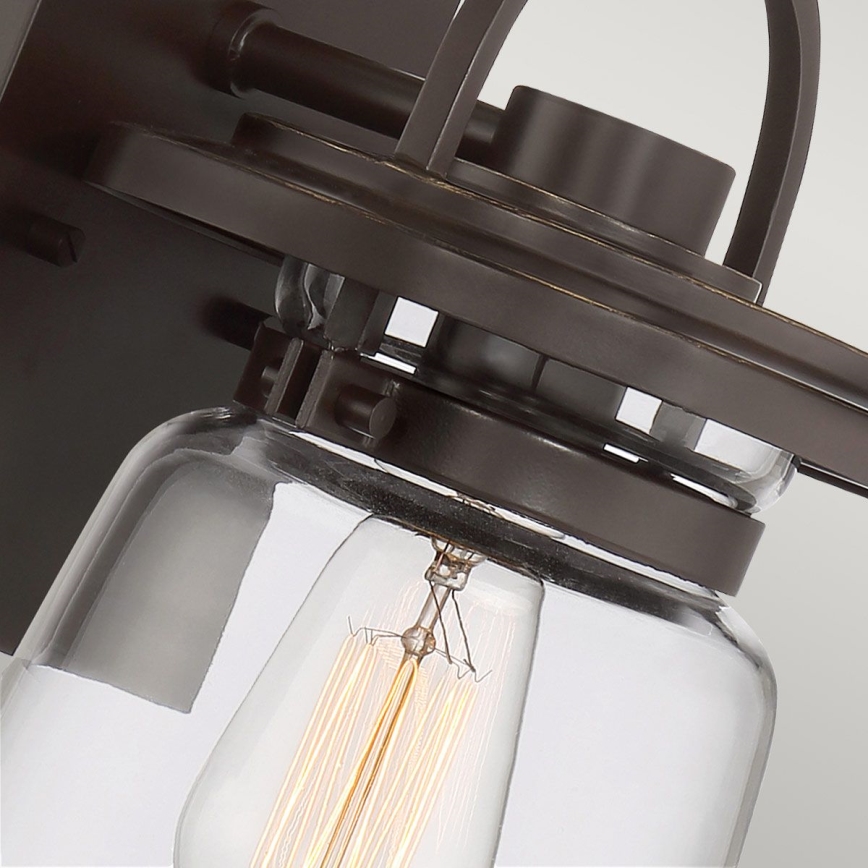 Quintiesse - Außenwandleuchte LASALLE S 1xE27/60W/230V IP44 bronzefarben