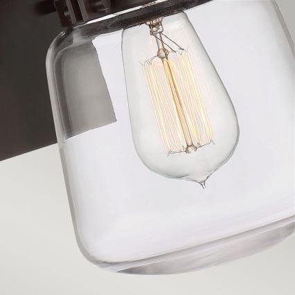 Quintiesse - Außenwandleuchte LASALLE S 1xE27/60W/230V IP44 bronzefarben