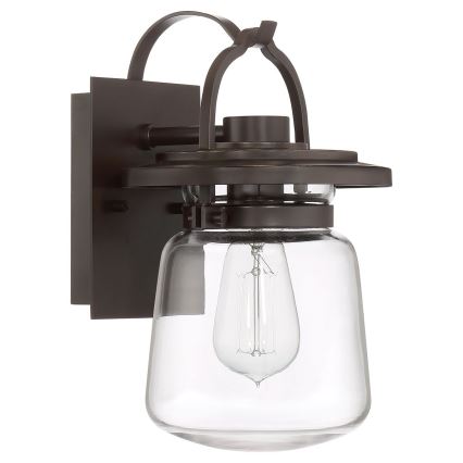 Quintiesse - Außenwandleuchte LASALLE S 1xE27/60W/230V IP44 bronzefarben