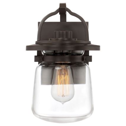 Quintiesse - Außenwandleuchte LASALLE S 1xE27/60W/230V IP44 bronzefarben
