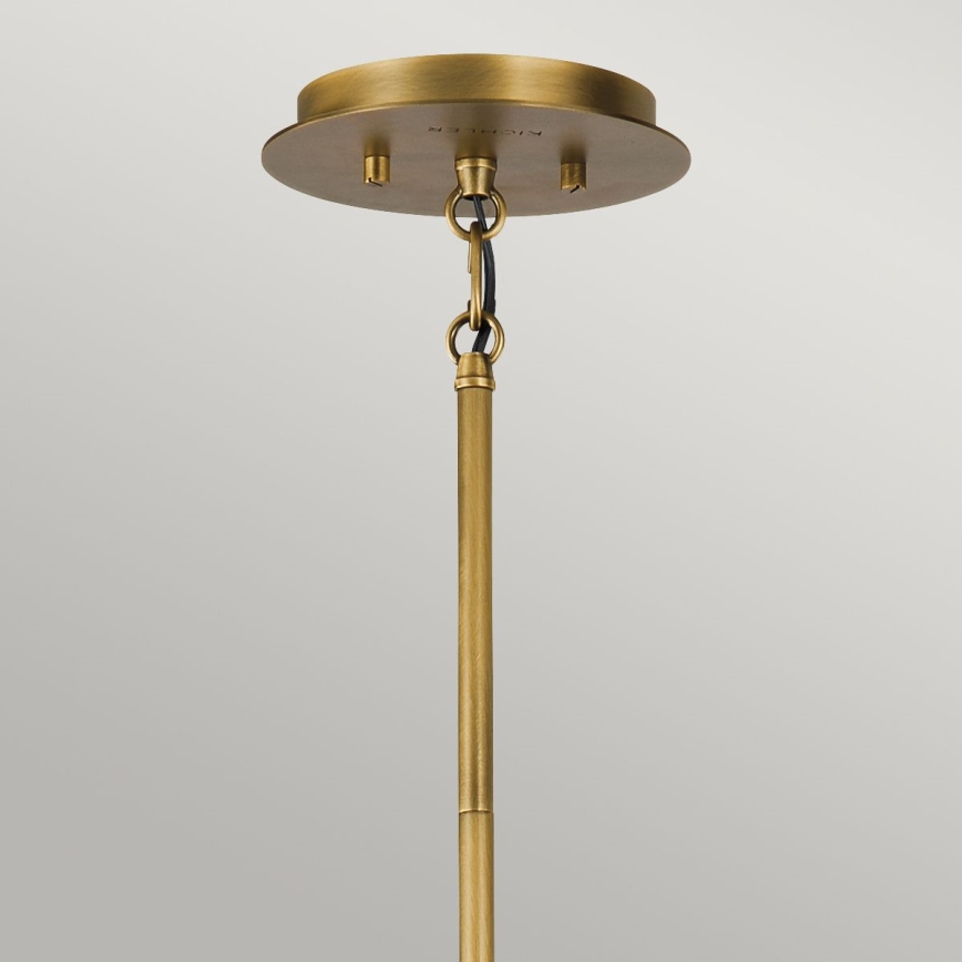 Quintiesse - Pendelleuchte mit Stange LINARA 6xE14/60W/230V Ø 66 cm schwarz/gold