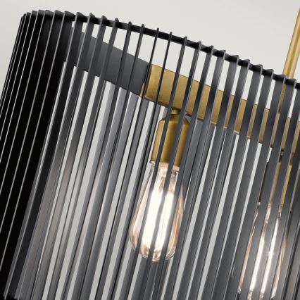 Quintiesse - Pendelleuchte mit Stange LINARA 5xE27/60W/230V schwarz/gold