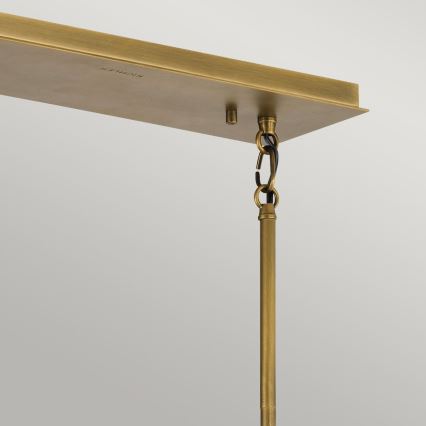 Quintiesse - Pendelleuchte mit Stange LINARA 5xE27/60W/230V schwarz/gold