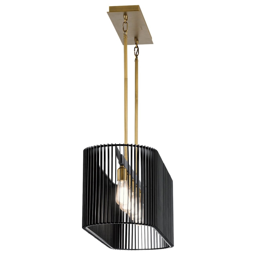 Quintiesse - Pendelleuchte mit Stange LINARA 5xE27/60W/230V schwarz/gold