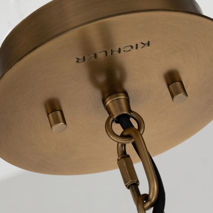 Quintiesse - Pendelleuchte mit Stange LINARA 1xE27/60W/230V Ø 15,2 cm schwarz/gold