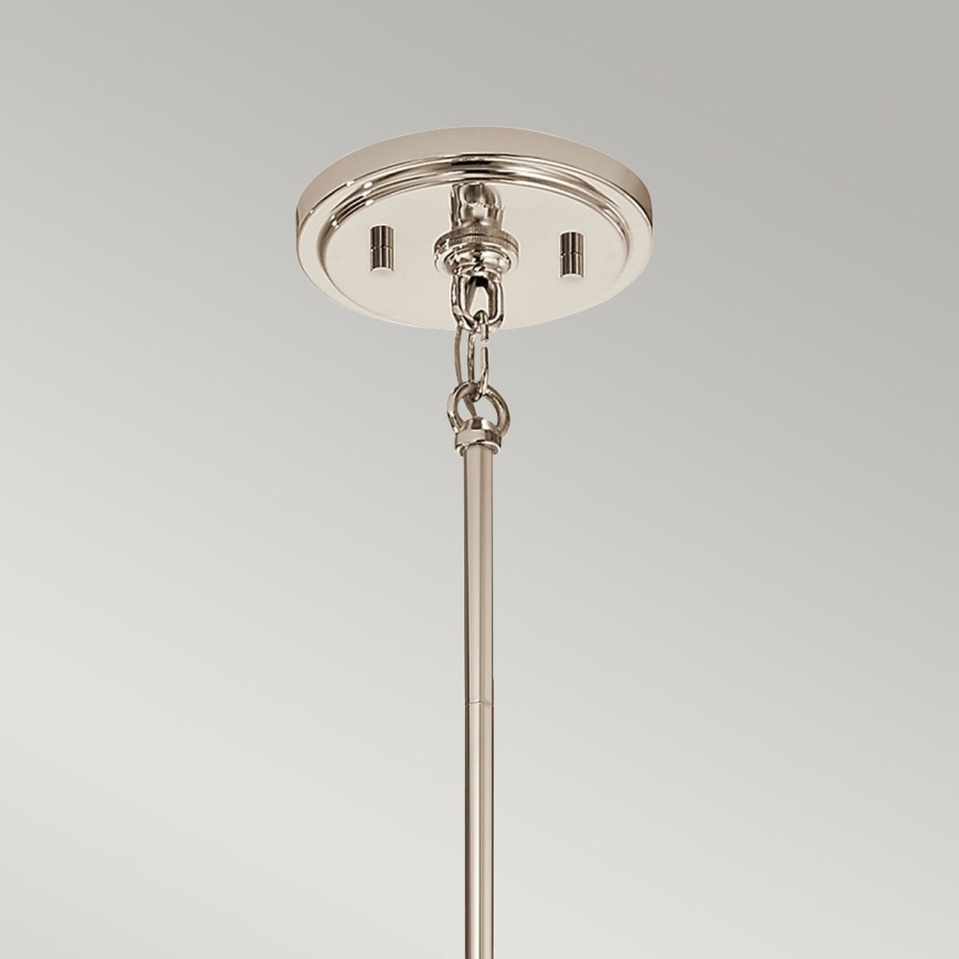Quintiesse - Pendelleuchte MARILYN an Stange 1xE27/60W/230V Ø 19,5 cm glänzender Chrom/Schwarz