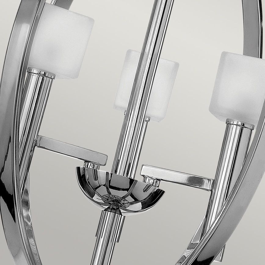 Quintiesse - MONDO LED-Pendelleuchte an Kabel 3xG9/3W/230V Ø 45,7 cm glänzender Chrom