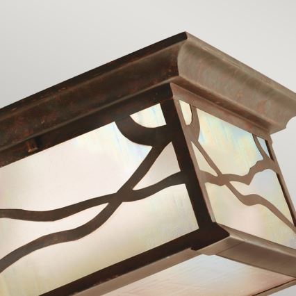 Quintiesse - Außen-Deckenleuchte MORRIS 2xE27/60W/230V IP44 bronzefarben