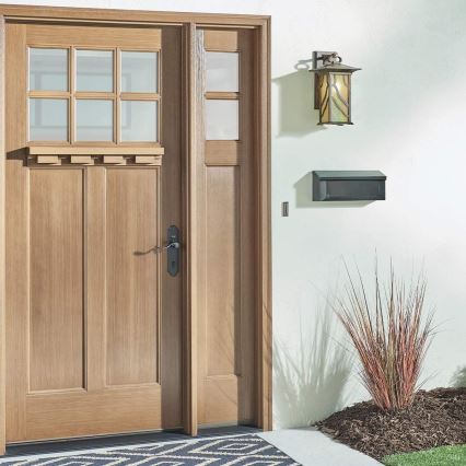 Quintiesse - Außenwandleuchte MORRIS L 1xE27/60W/230V IP44 bronzefarben