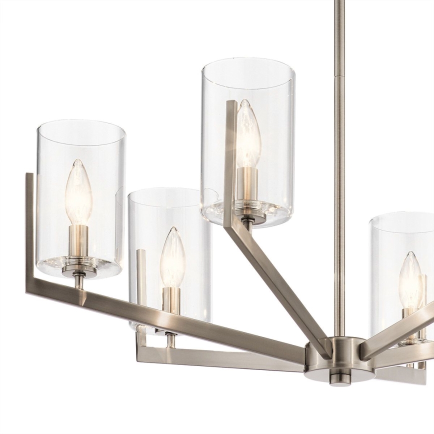 Quintiesse - Deckenleuchte an Stange NYE 6xE14/40W/230V Ø 71,1 cm mattchrom