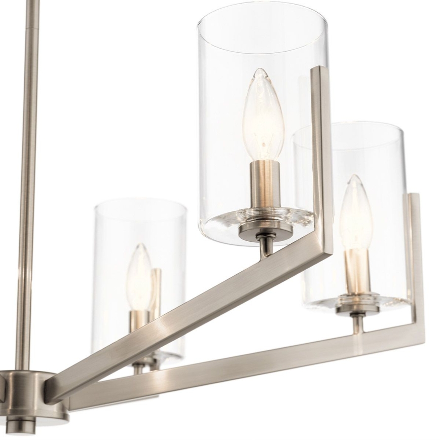 Quintiesse - Deckenleuchte an Stange NYE 6xE14/40W/230V Ø 71,1 cm mattchrom