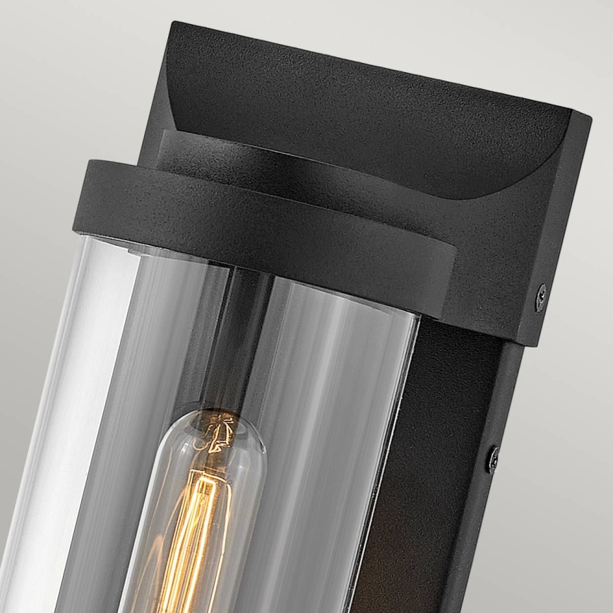 Quintiesse - Außenwandleuchte PEARSON M 1xE27/60W/230V IP44 schwarz