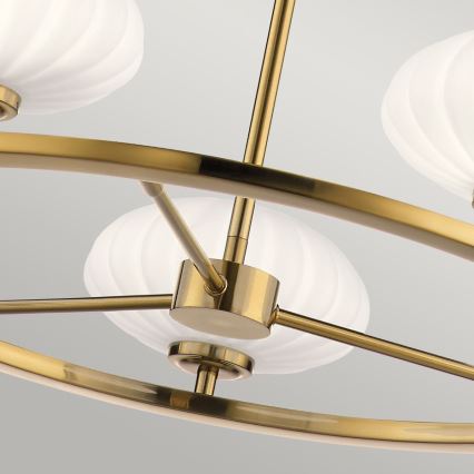 Quintiesse - LED Bad-Deckenleuchte an Stange PIM 5xG9/3W/230V, Ø 71,1 cm, IP44, goldfarben
