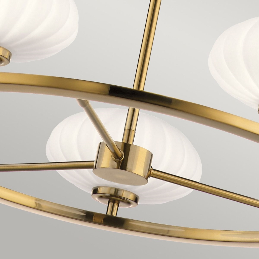Quintiesse - LED Bad-Deckenleuchte an Stange PIM 5xG9/3W/230V, Ø 71,1 cm, IP44, goldfarben