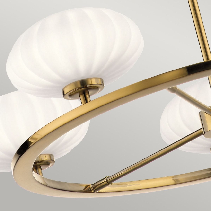 Quintiesse - LED Bad-Deckenleuchte an Stange PIM 5xG9/3W/230V, Ø 71,1 cm, IP44, goldfarben