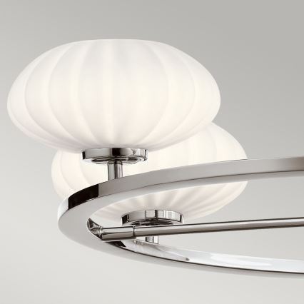 Quintiesse - LED-Badezimmer-Deckenleuchte an Stange PIM 5xG9/3W/230V Ø 71,1 cm IP44 Hochglanz-Chrom