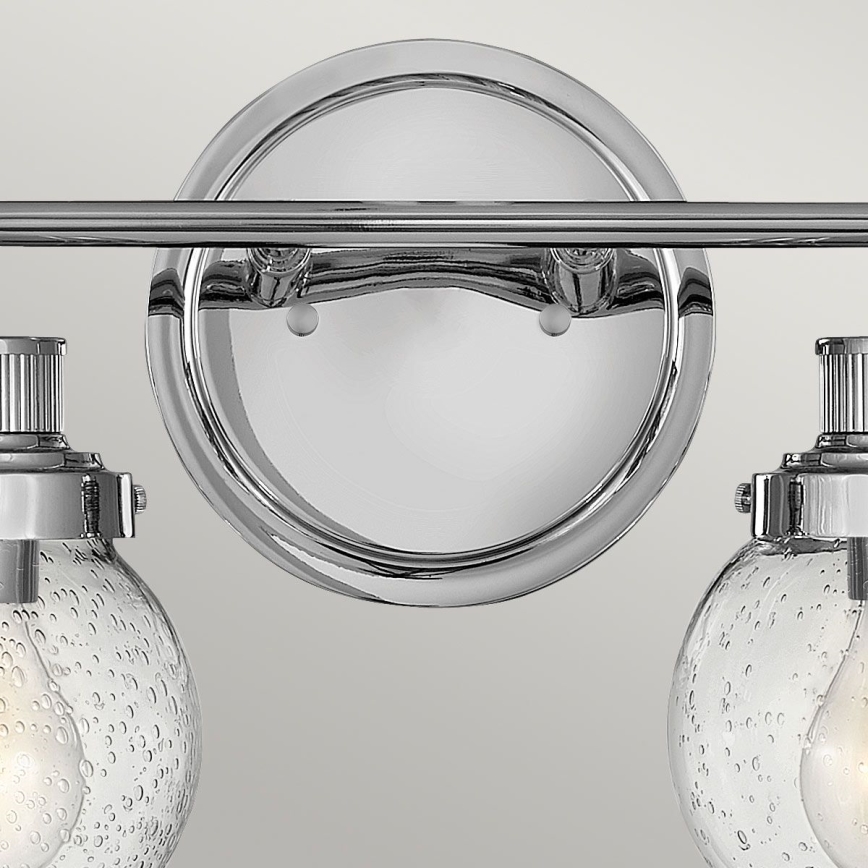 Quintiesse - Badezimmer-Wandleuchte POPPY 2xE27/60W/230V IP44 glänzender Chrom