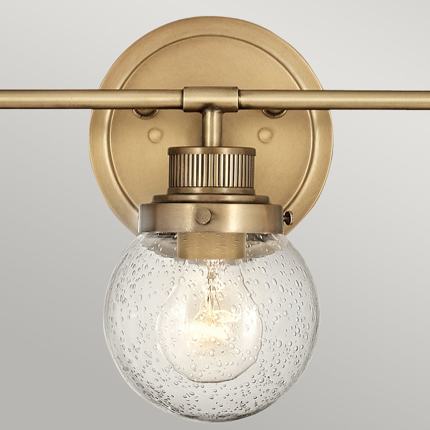Quintiesse - Badezimmer-Wandleuchte POPPY 3xE27/60W/230V IP44 goldfarben