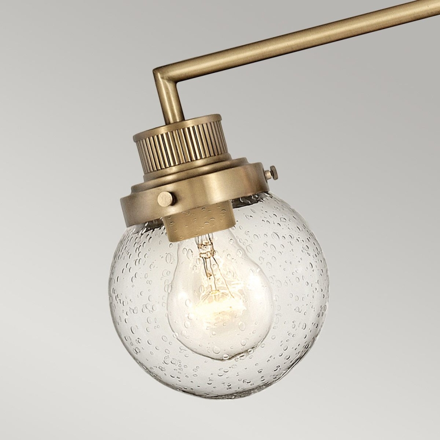 Quintiesse - Badezimmer-Wandleuchte POPPY 3xE27/60W/230V IP44 goldfarben