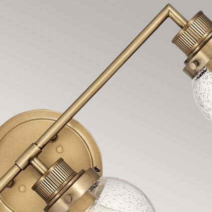 Quintiesse - Badezimmer-Wandleuchte POPPY 3xE27/60W/230V IP44 goldfarben