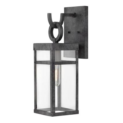 Quintiesse - Außenwandleuchte PORTER M 1xE27/60W/230V IP44 schwarz