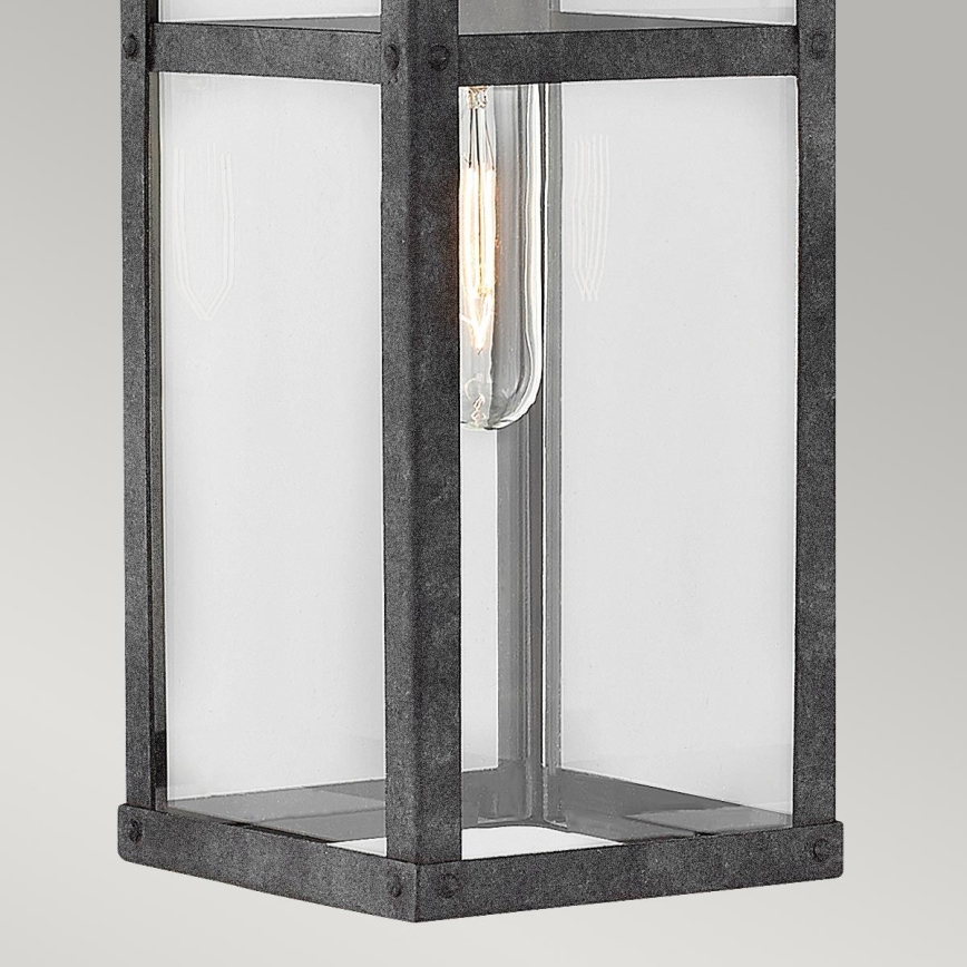 Quintiesse - Außenwandleuchte PORTER M 1xE27/60W/230V IP44 schwarz
