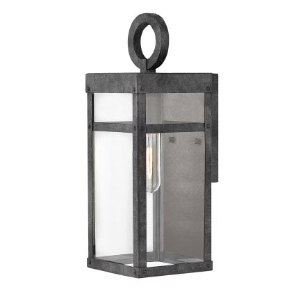 Quintiesse - Außenwandleuchte PORTER M 1xE27/60W/230V IP44 schwarz