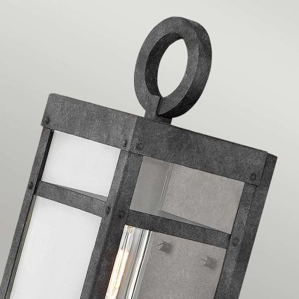 Quintiesse - Außenwandleuchte PORTER M 1xE27/60W/230V IP44 schwarz